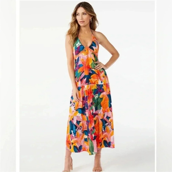 NWT Sofia by Sofia Vergara large halter dress - Picture 1 of 5